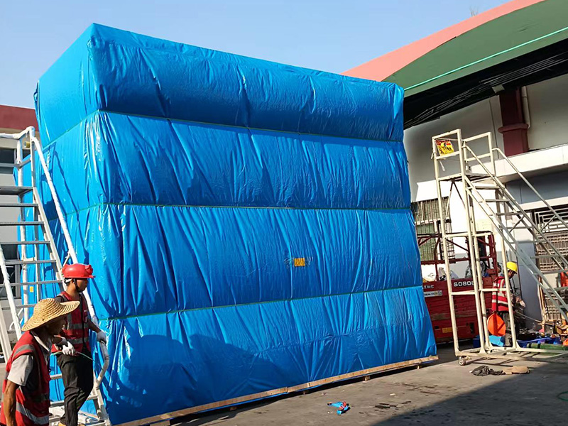 龍崗新(xin)能源國内真空防(fáng)雨布木箱